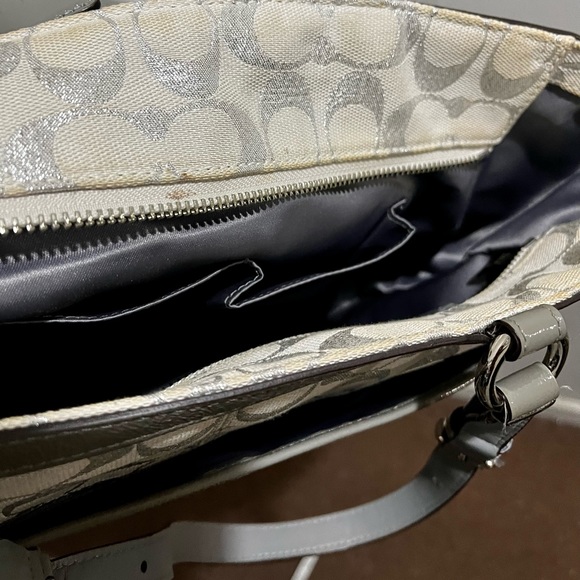 Coach bag C1175-F17724. Silver color - Picture 11 of 16